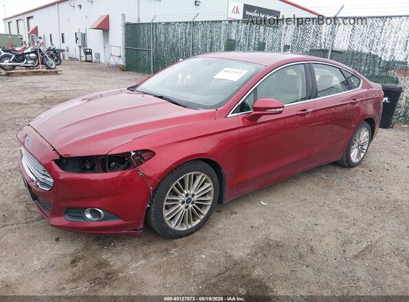 3FA6P0HD4GR290451 2016 FORD FUSION Красный Передняя левая четверть