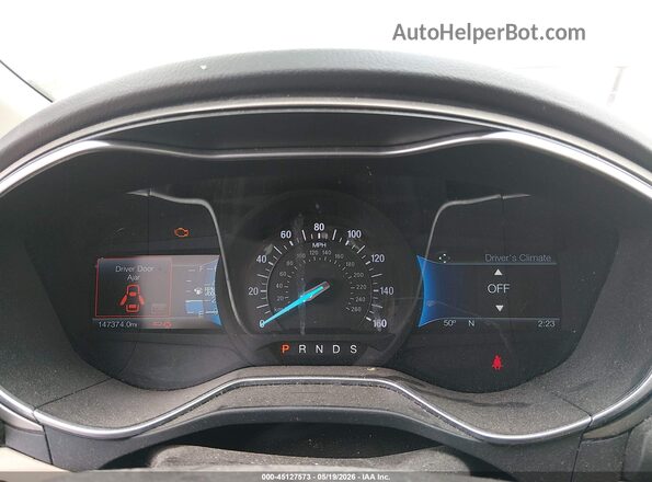 3FA6P0HD4GR290451 2016 FORD FUSION Красный Вид задних сидений