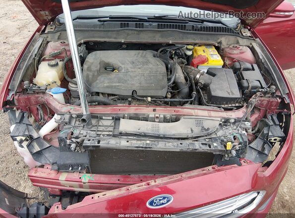 3FA6P0HD4GR290451 2016 FORD FUSION Красный Вид сзади
