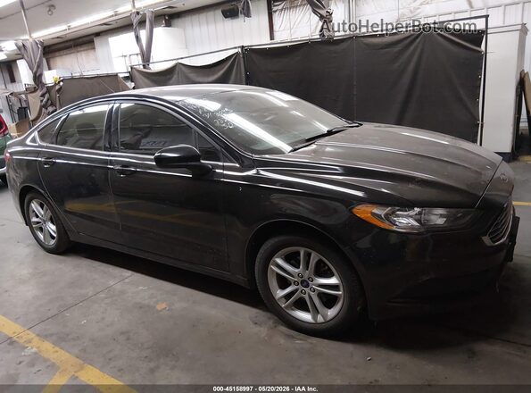 3FA6P0HD4JR222481 2018 FORD FUSION Black უკანა სალონის ხედი