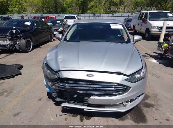 3FA6P0HD4JR241385 2018 FORD FUSION Серебряный Вид щитка приборов