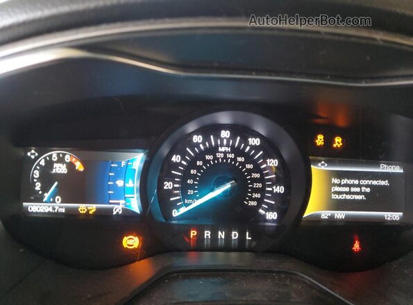 3FA6P0HD4LR113408 2020 FORD FUSION Red Instrument cluster view
