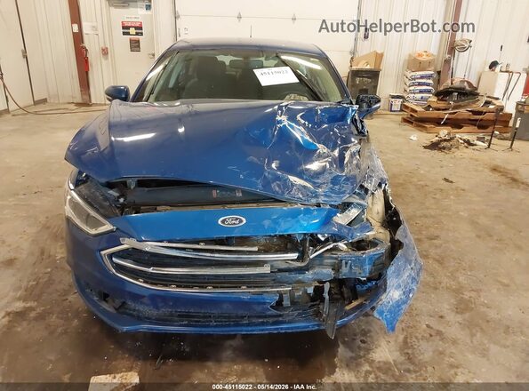 3FA6P0HD5JR185649 2018 FORD FUSION Blue ხელსაწყოთა პანელის ხედი