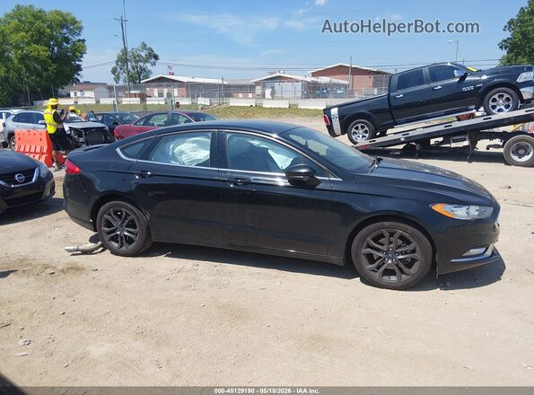 3FA6P0HD5JR240584 2018 FORD FUSION Black Rear interior view
