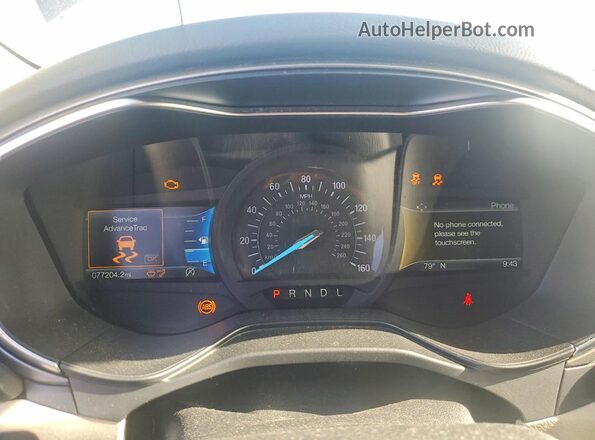 3FA6P0HD5LR119380 2020 FORD FUSION Gray Вид щитка приладів