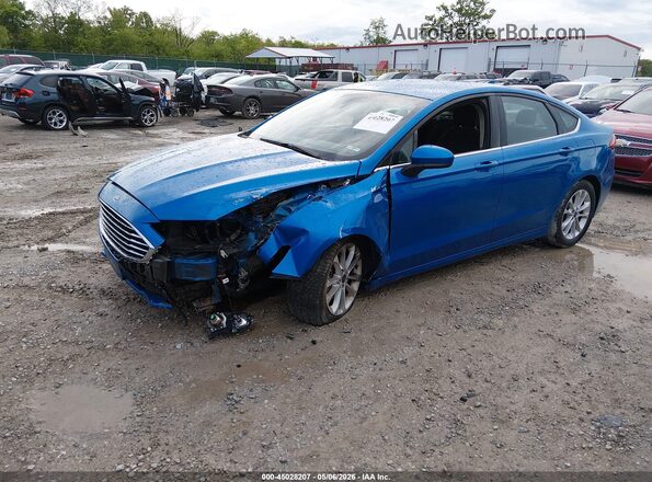 3FA6P0HD5LR123932 2020 FORD FUSION Синий Передняя левая четверть