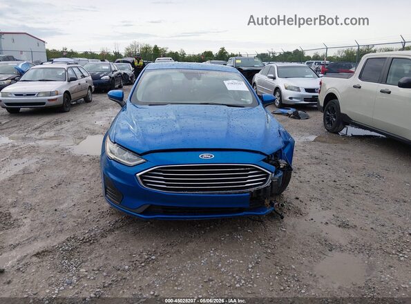 3FA6P0HD5LR123932 2020 FORD FUSION Синий Вид задней части салона