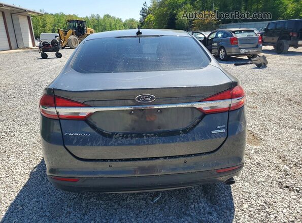 3FA6P0HD6JR130353 2018 FORD FUSION Gray Вид ззаду