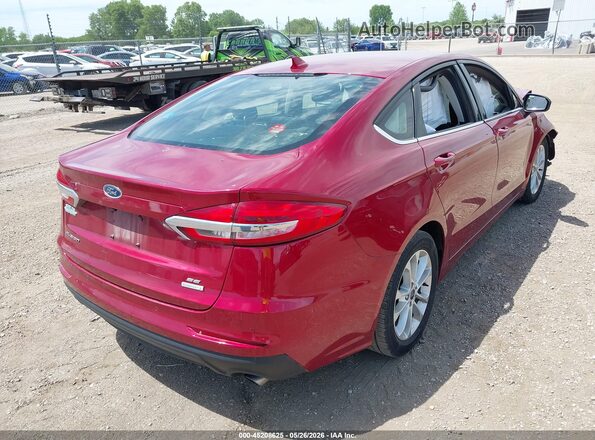 3FA6P0HD6KR267780 2019 FORD FUSION Red Trasero derecho
