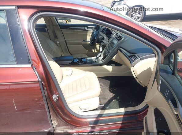 3FA6P0HD7GR205229 2016 FORD FUSION Burgundy Вид салону спереду