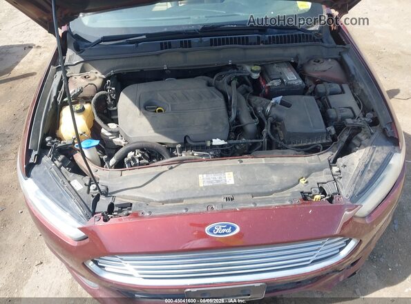 3FA6P0HD7GR205229 2016 FORD FUSION Burgundy Вид ззаду