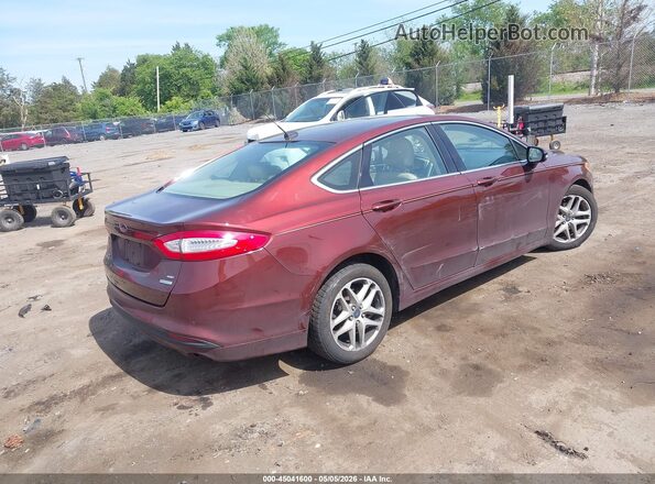 3FA6P0HD7GR205229 2016 FORD FUSION Burgundy Задня права чверть
