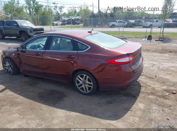 3FA6P0HD7GR205229 2016 FORD FUSION Burgundy Задня ліва чверть