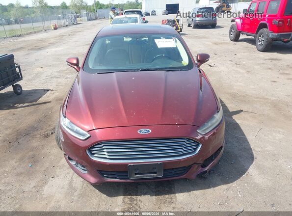 3FA6P0HD7GR205229 2016 FORD FUSION Burgundy Вид щитка приладів