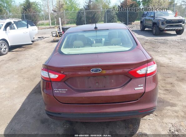 3FA6P0HD7GR205229 2016 FORD FUSION Burgundy 