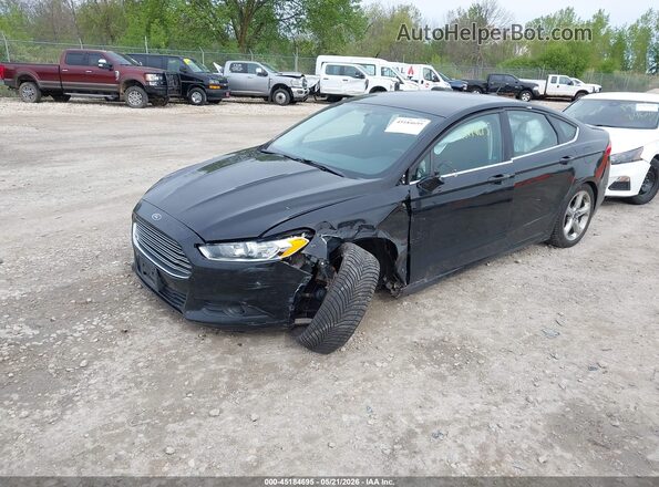 3FA6P0HD7GR319585 2016 FORD FUSION Black Front view