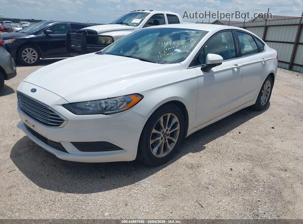 3FA6P0HD7HR194962 2017 FORD FUSION White წინა მარცხენა ხედი სამი მეოთხედიდან
