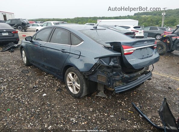 3FA6P0HD7JR186320 2018 FORD FUSION Light Blue Հետևի ձախ