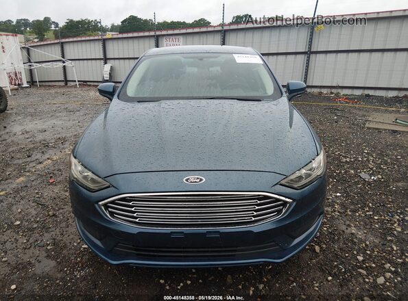 3FA6P0HD7JR186320 2018 FORD FUSION Light Blue Սալոնի հետևի տեսք