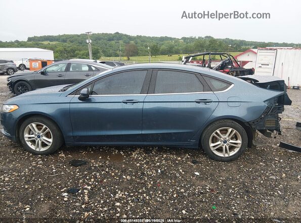 3FA6P0HD7JR186320 2018 FORD FUSION Light Blue 