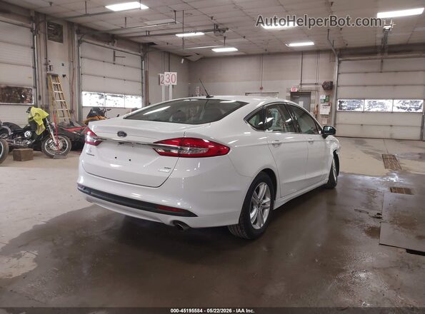 3FA6P0HD7JR264305 2018 FORD FUSION White Trasero derecho