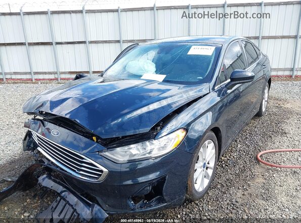 3FA6P0HD7LR160240 2020 FORD FUSION Blue Vista frontal