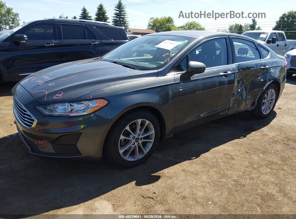 3FA6P0HD8LR166046 2020 FORD FUSION Gray Передня ліва чверть