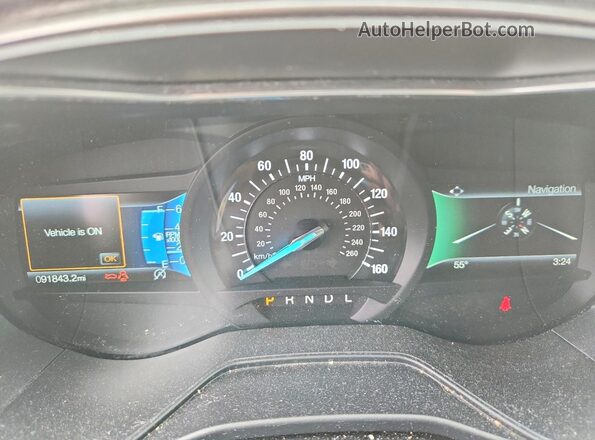 3FA6P0HD8LR185406 2020 FORD FUSION Silver Widok zestawu wskaźników