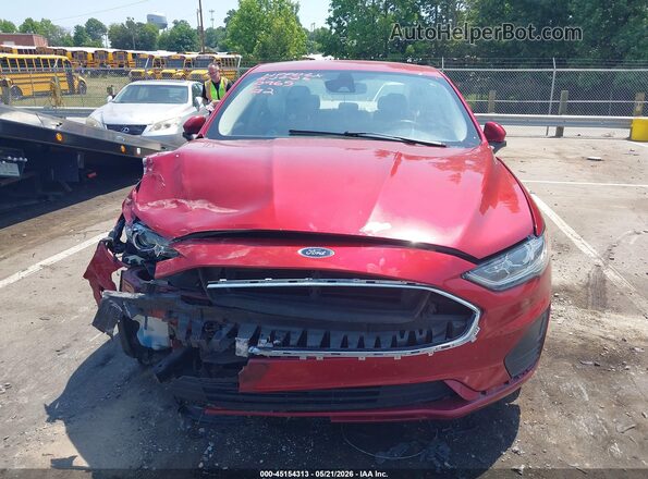 3FA6P0HD8LR250965 2020 FORD FUSION Red Dashboard view