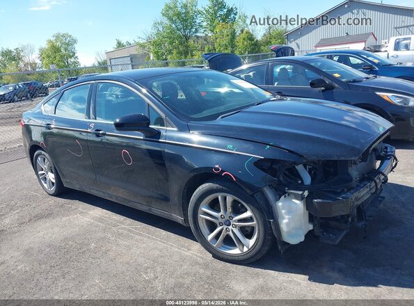 3FA6P0HD9JR203201 2018 FORD FUSION Black Widok wnętrza 360 stopni