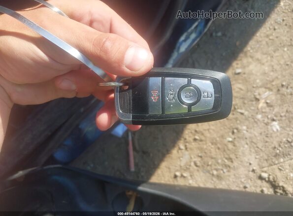 3FA6P0HDXJR189888 2018 FORD FUSION Blue Vista del salpicadero