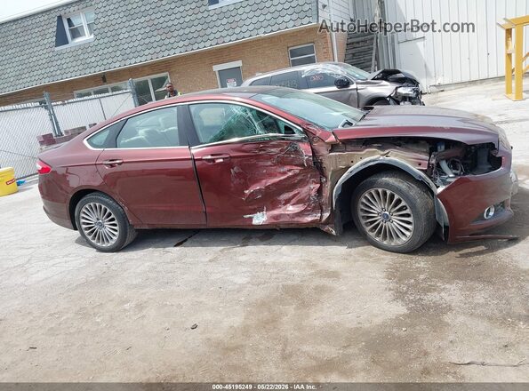 3FA6P0K96GR162698 2016 FORD FUSION Red Vista del cuadro de instrumentos