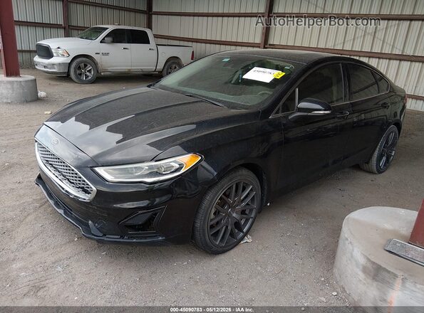 3FA6P0K98LR117708 2020 FORD FUSION Black Przód lewy