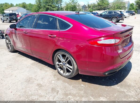 3FA6P0K99GR155020 2016 FORD FUSION Red Rear left
