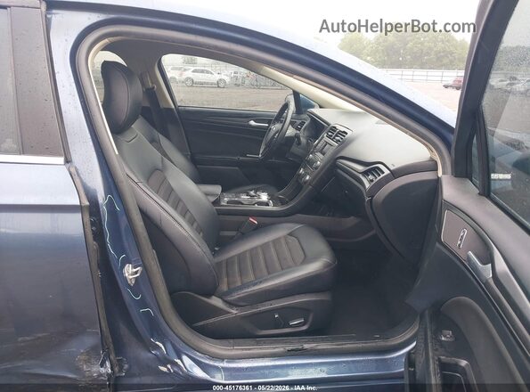 3FA6P0LU0JR115984 2018 FORD FUSION HYBRID Blue Widok wnętrza z przodu