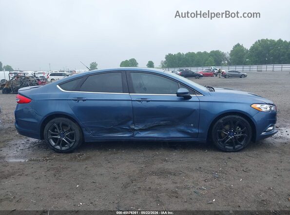 3FA6P0LU0JR115984 2018 FORD FUSION HYBRID Blue Widok wnętrza z tyłu