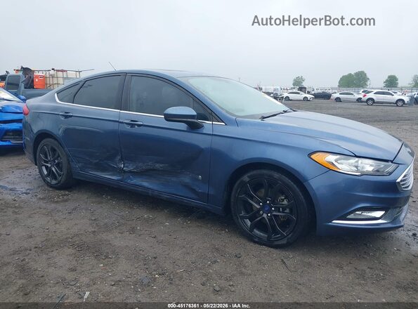 3FA6P0LU0JR115984 2018 FORD FUSION HYBRID Blue Widok z przodu