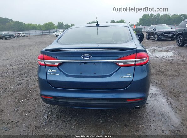 3FA6P0LU0JR115984 2018 FORD FUSION HYBRID Blue 