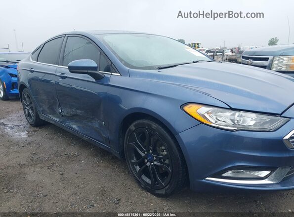 3FA6P0LU0JR115984 2018 FORD FUSION HYBRID Blue 