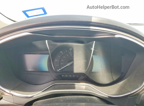 3FA6P0LU0JR188126 2018 FORD FUSION White Widok zestawu wskaźników