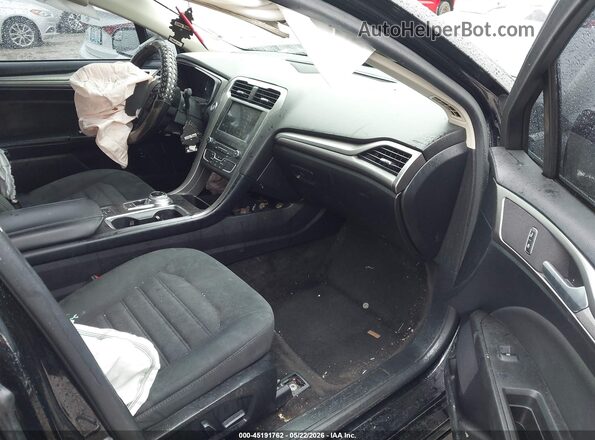 3FA6P0LU0JR245456 2018 FORD FUSION HYBRID Black Widok wnętrza z przodu