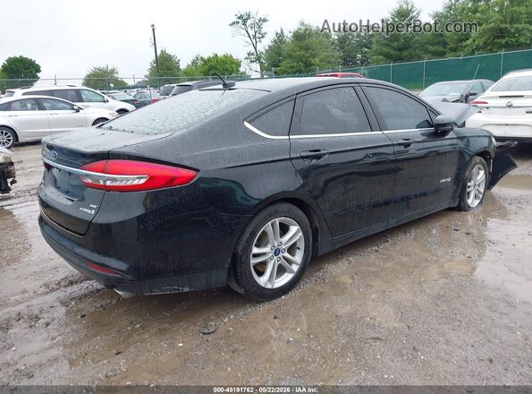 3FA6P0LU0JR245456 2018 FORD FUSION HYBRID Black Tył prawy