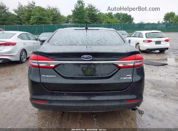 3FA6P0LU0JR245456 2018 FORD FUSION HYBRID Black 