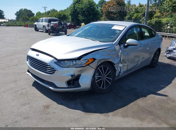 3FA6P0LU0KR267796 2019 FORD FUSION HYBRID Серебряный Передняя левая четверть