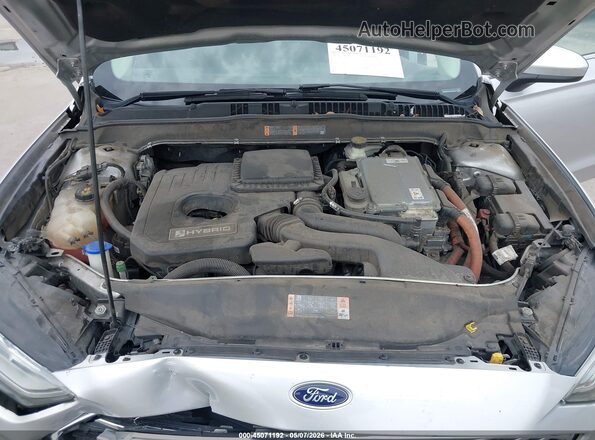 3FA6P0LU1HR233634 2017 FORD FUSION HYBRID Silver უკანა ხედი