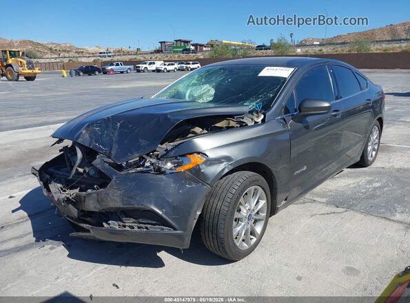 3FA6P0LU1HR242284 2017 FORD FUSION HYBRID Серый Передняя левая четверть