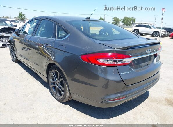 3FA6P0LU1HR300264 2017 FORD FUSION HYBRID Gray Trasero izquierdo
