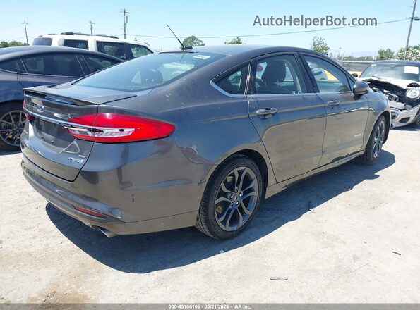 3FA6P0LU1HR300264 2017 FORD FUSION HYBRID Gray Trasero derecho