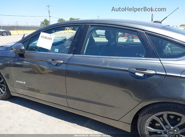 3FA6P0LU1HR300264 2017 FORD FUSION HYBRID Gray 