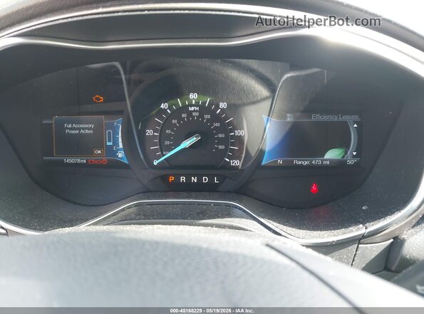 3FA6P0LU1HR314620 2017 FORD FUSION HYBRID Белый Вид задних сидений